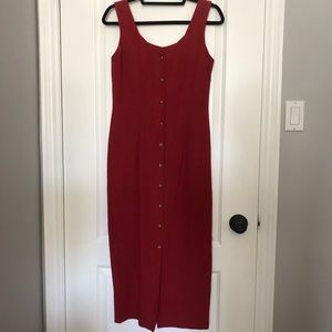 Jacob red button down dress
